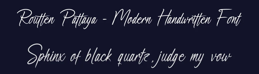 Routten Pattaya – Modern Handwritten Font by stylishtype.co — Serif Font — thumbnail 2