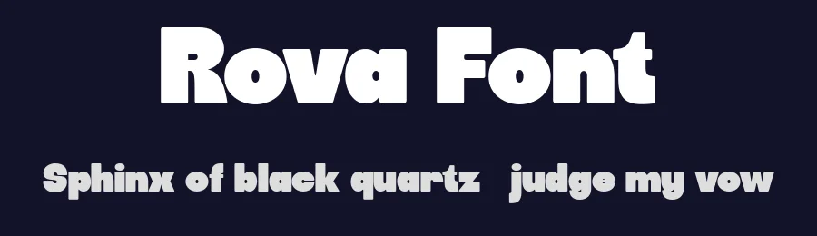 Rova Font by Flawless And Co — Sans Serif Font — thumbnail 2