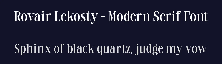 Rovair Lekosty – Modern Serif Font by roomspace.cl — Serif Font — thumbnail 2