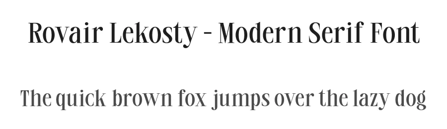 Rovair Lekosty – Modern Serif Font by roomspace.cl — Serif Font