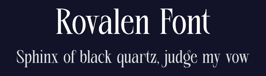 Rovalen Font by Rantautype — Serif Font — thumbnail 2
