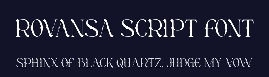 Rovansa Script Font by Dantype — Decorative Font — thumbnail 2