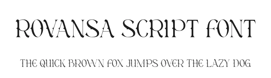 Rovansa Script Font by Dantype โ Decorative Font
