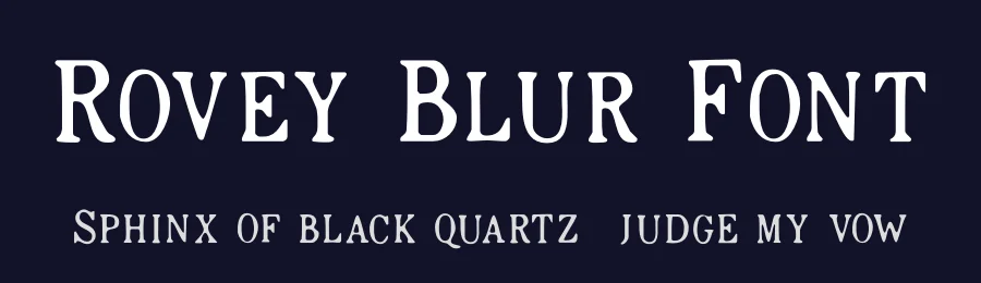 Rovey Blur Font by craftsupplyco — Display Font — thumbnail 2