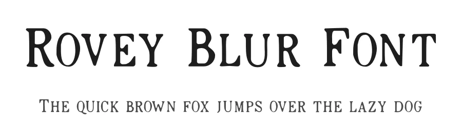 Rovey Blur Font by craftsupplyco — Display Font