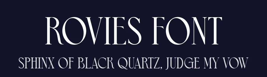 Rovies Font by keithzo — Display Font — thumbnail 2