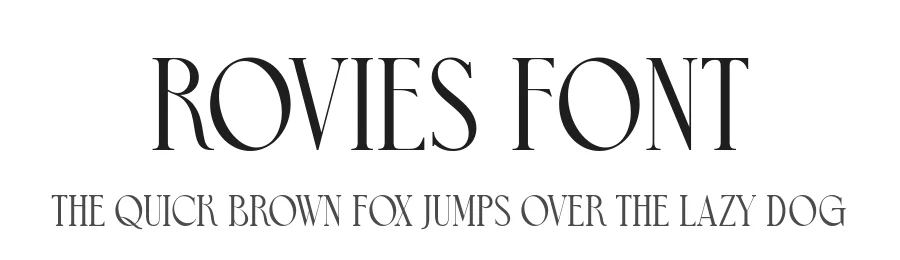 Rovies Font by keithzo — Display Font