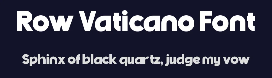 Row Vaticano Font by mixjpg — Display Font — thumbnail 2