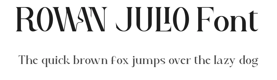 Rowan Julio Font by CalligraphyFonts.net — Display Font