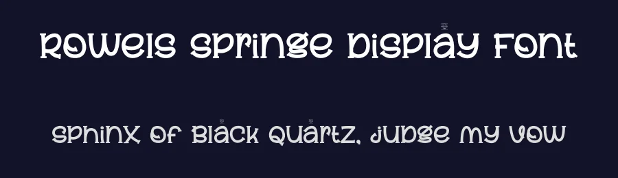 Rowels Springe Display Font by ErmediaStudio — Display Font — thumbnail 2