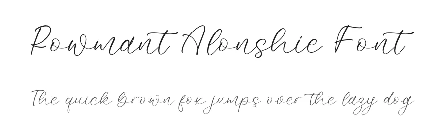 Rowmant Alonshie Font by letterfabric — Script Handwritten Font