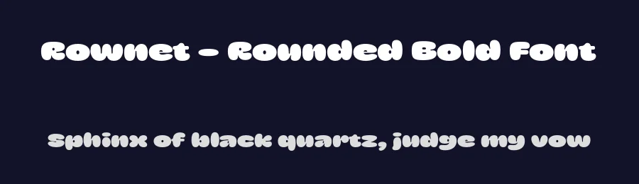 Rownet – Rounded Bold Font by limitype — Display Font — thumbnail 2