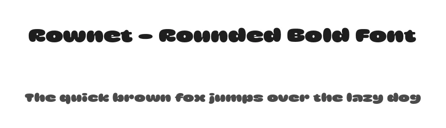 Rownet – Rounded Bold Font by limitype — Display Font