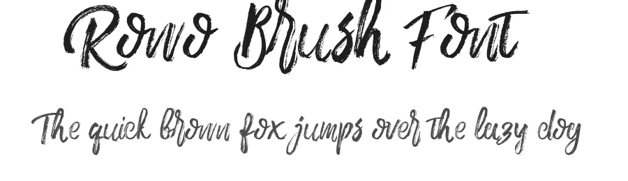 Rowo Brush Font by ndro — Script Handwritten Font