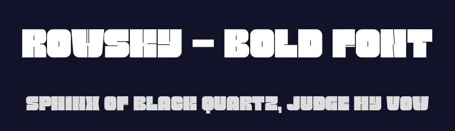 Rowsky – Bold Font by limitype — Display Font — thumbnail 2