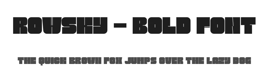 Rowsky – Bold Font by limitype — Display Font