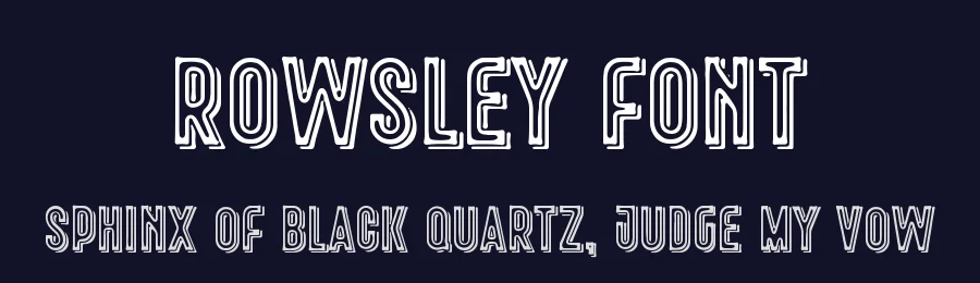 Rowsley Font by mhdafifersya — Display Font — thumbnail 2