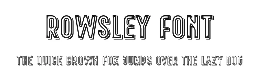 Rowsley Font by mhdafifersya — Display Font