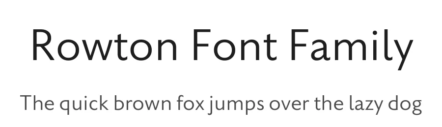 Rowton Font Family by Black Foundry — Display Font