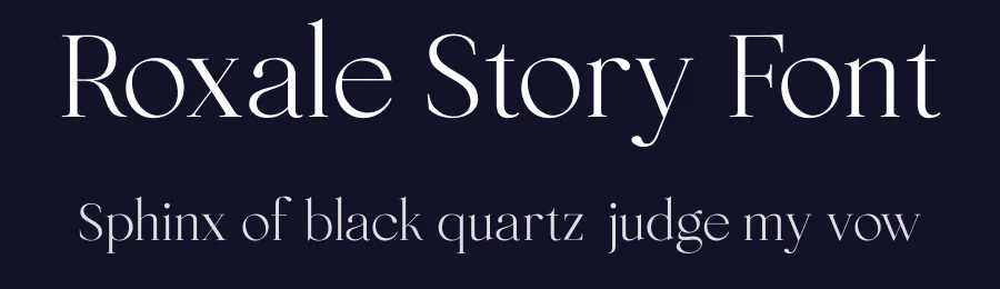 Roxale Story Font by ReyreyBlue — Display Font — thumbnail 2