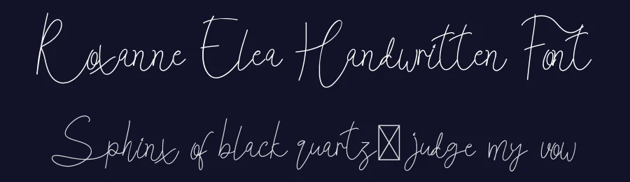 Roxanne Elea Handwritten Font by edricstudio — Script Handwritten Font — thumbnail 2