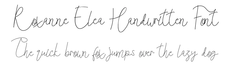 Roxanne Elea Handwritten Font by edricstudio — Script Handwritten Font