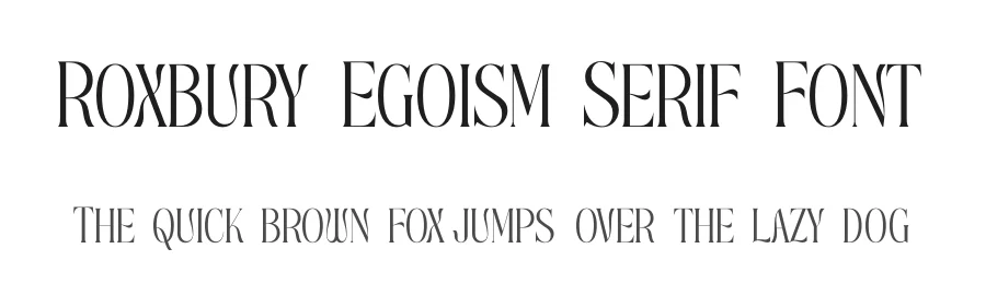 Roxbury Egoism Serif Font by timelesstype.co — Serif Font
