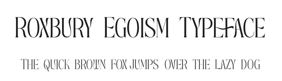 Roxbury Egoism Typeface by timelesstype.co — Display Font