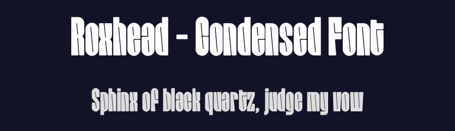 Roxhead – Condensed Font by limitype — Decorative Font — thumbnail 2