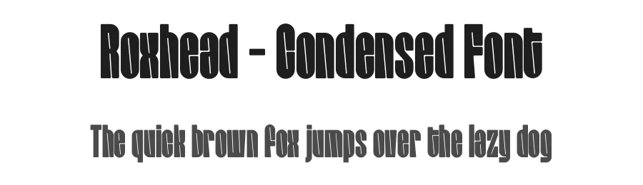 Roxhead – Condensed Font by limitype — Decorative Font