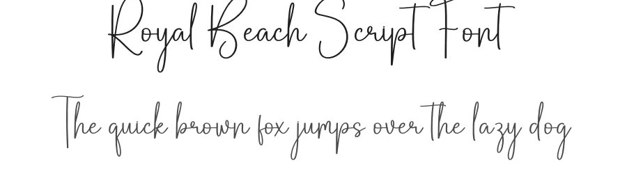 Royal Beach Script Font by creativeletter — Script Handwritten Font