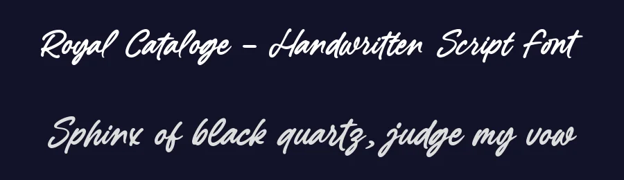 Royal Cataloge – Handwritten Script Font by letterenastudios — Script Handwritten Font — thumbnail 2