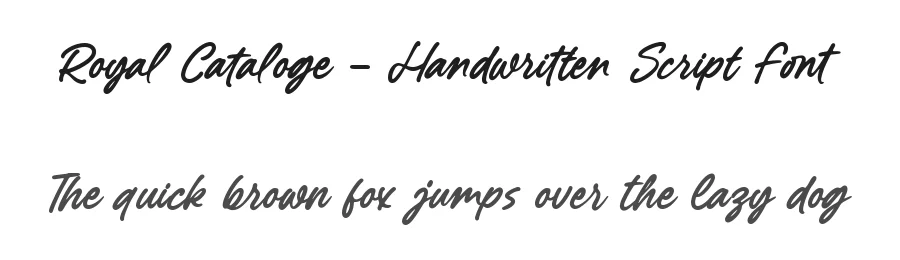 Royal Cataloge – Handwritten Script Font by letterenastudios — Script Handwritten Font