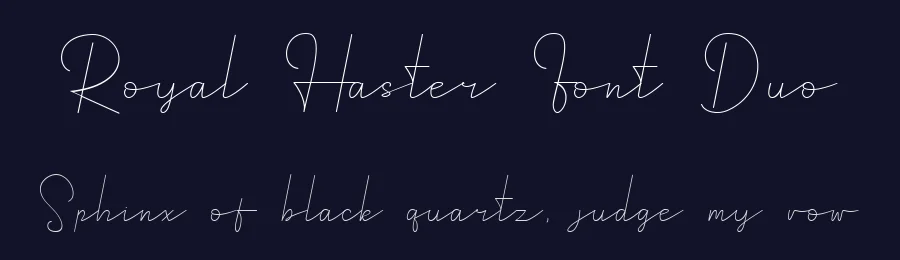 Royal Haster Font Duo by Naharstd — Sans Serif Font — thumbnail 2