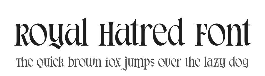 Royal Hatred Font by alit design — Blackletter Font