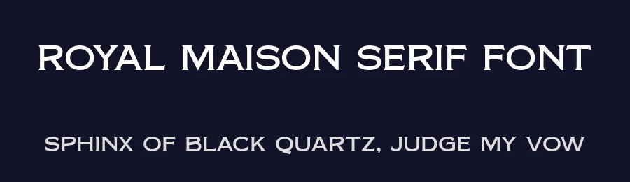 Royal Maison Serif Font by Honestype — Decorative Font — thumbnail 2