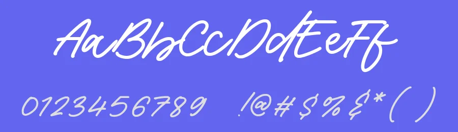 Royal Mansion Monoline Calligraphy Font by balpirick — Script Handwritten Font — thumbnail 3