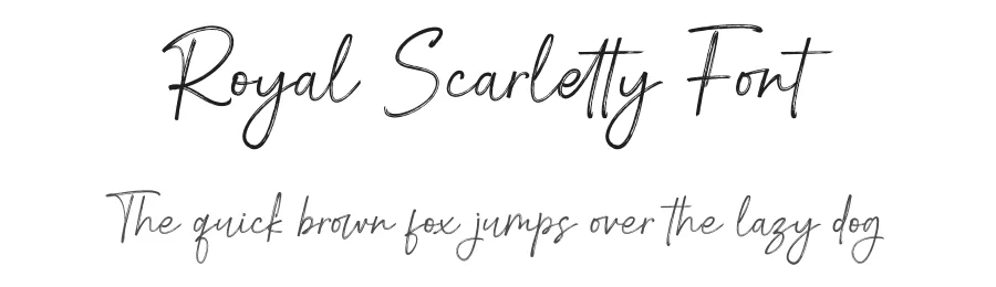 Royal Scarletty Font by Salamahtype — Script Handwritten Font