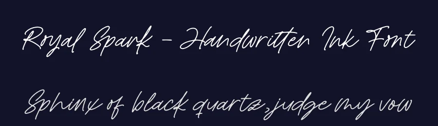 Royal Spark – Handwritten Ink Font by letterenastudios — Script Handwritten Font — thumbnail 2