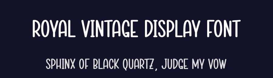 Royal Vintage Display Font by creativeletter — Display Font — thumbnail 2