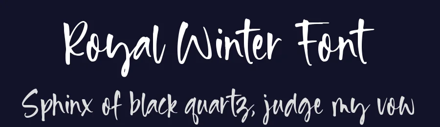 Royal Winter Font by Timur type — Script Handwritten Font — thumbnail 2