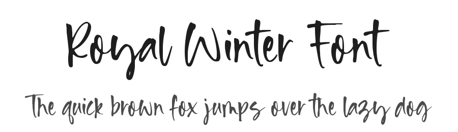 Royal Winter Font by Timur type — Script Handwritten Font