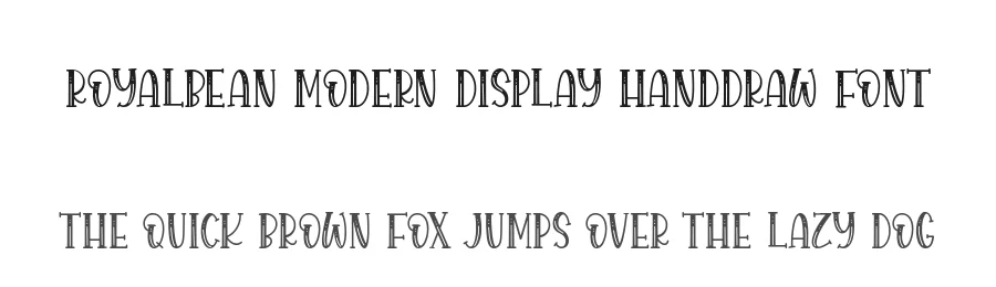 ROYALBEAN Modern Display Handdraw Font by balpirick — Display Font