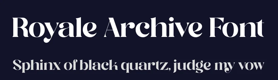 Royale Archive Font by timelesstype.co — Display Font — thumbnail 2