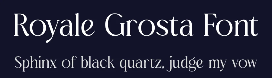 Royale Grosta Font by timelesstype.co — Display Font — thumbnail 2