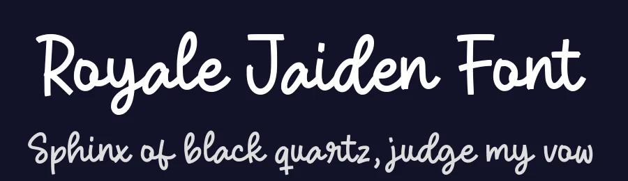 Royale Jaiden Font by balpirick — Script Handwritten Font — thumbnail 2