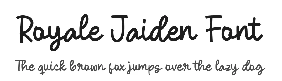 Royale Jaiden Font by balpirick — Script Handwritten Font