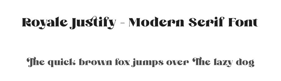 Royale Justify – Modern Serif Font by timelesstype.co — Display Font