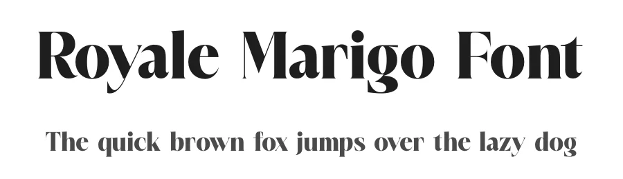 Royale Marigo Font by timelesstype.co — Display Font