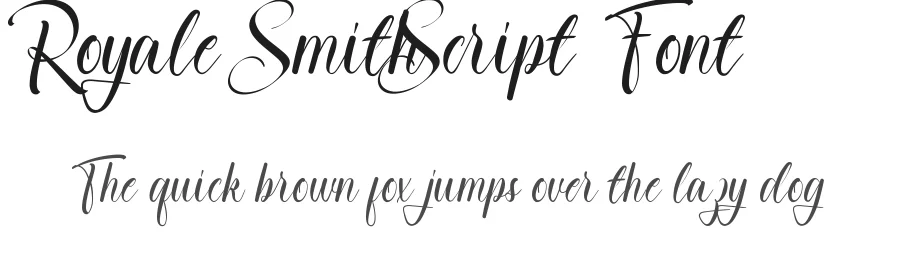 Royale Smith Script Font by noahtype — Script Handwritten Font